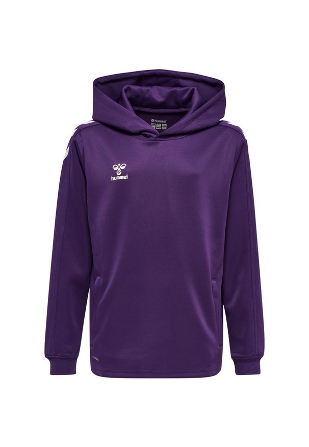 Bluza dziecięca z kapturem Hummel hmlCORE XK. Typ kołnierza: kaptur. Kolor: biały, wielokolorowy, niebieski. Materiał: polar
