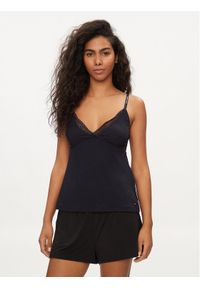 TOMMY HILFIGER - Tommy Hilfiger Koszulka piżamowa UW0UW05404 Granatowy Slim Fit. Kolor: niebieski