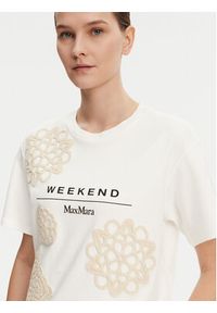 Weekend Max Mara T-Shirt Lecco 2515941052 Biały Boxy Fit. Kolor: biały. Materiał: bawełna #4