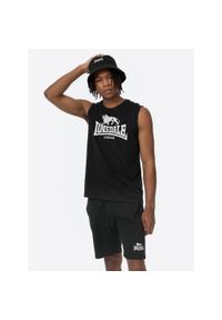 Zestaw koszulka i spodenki Lonsdale Allanton. Kolor: czarny, biały, wielokolorowy. Materiał: dresówka #1