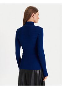 Morgan Golf 132-MENTOS.M Niebieski Slim Fit. Typ kołnierza: golf. Kolor: niebieski. Materiał: wiskoza #3