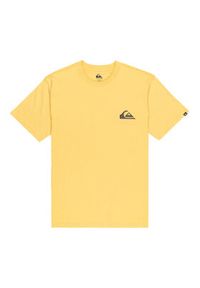 Quiksilver T-Shirt Ev Mini Logo Ss EQYZT08181 Beżowy Regular Fit. Kolor: beżowy. Materiał: bawełna #5