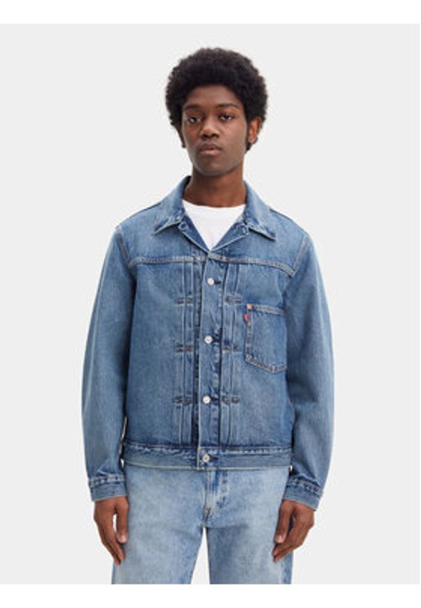 Levi's® Kurtka jeansowa A3174-0004 Niebieski Loose Fit. Kolor: niebieski. Materiał: bawełna