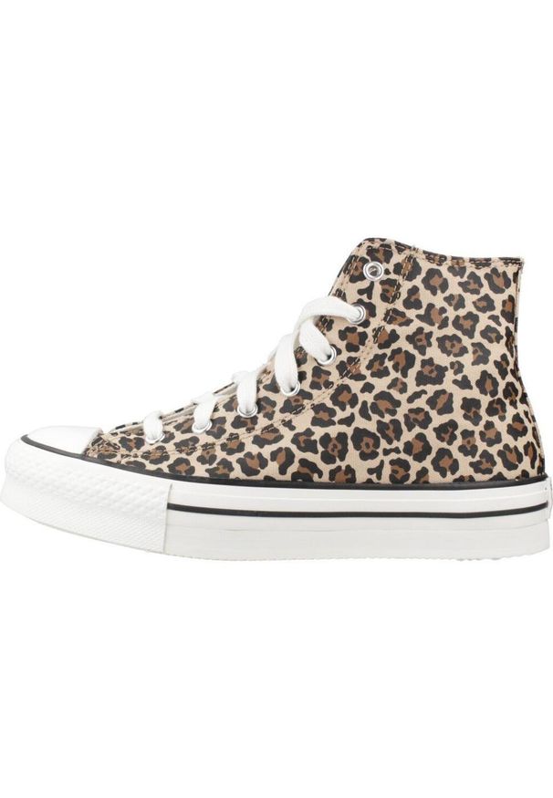 Converse - Buty CONVERSE CHUCK TAYLOR ALL STAR EVA LEOPARD Nadruk zwierzęcy. Kolor: wielokolorowy. Materiał: tkanina. Wzór: motyw zwierzęcy, nadruk