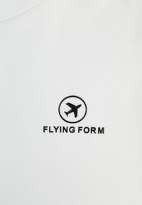 Renee - Biały Basicowy T-shirt w Stylu Cropped z Subtelnym Nadrukiem Loraera. Okazja: na co dzień. Kolor: biały. Materiał: jeans. Długość: krótkie. Wzór: nadruk. Styl: elegancki, sportowy, casual #4