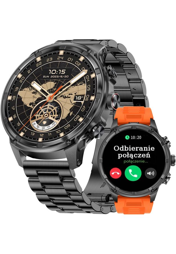 Smartwatch JG Smart SMARTWATCH męski GRAVITY POŁĄCZENIA SMS PULS POMIAR STRESU. Rodzaj zegarka: smartwatch