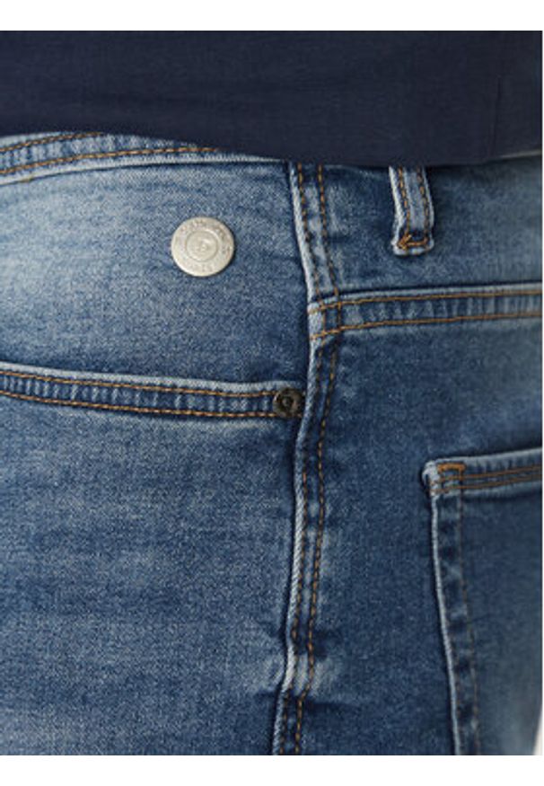 Blend Szorty jeansowe 20713328 Niebieski Relaxed Fit. Kolor: niebieski. Materiał: bawełna