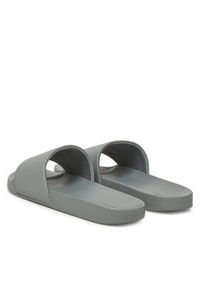 Calvin Klein Klapki Pool Slide W/ Ck Square HM0HM01754 Szary. Kolor: szary. Materiał: skóra
