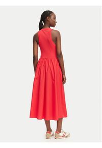 Tommy Jeans Sukienka letnia DW0DW22593 Czerwony Regular Fit. Kolor: czerwony. Materiał: bawełna. Sezon: lato #5