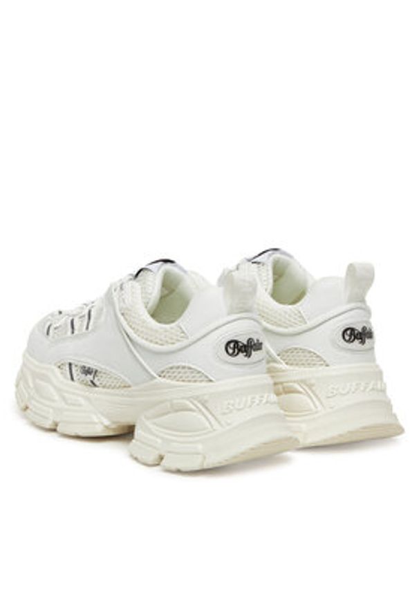 Buffalo Sneakersy Saturn Lace 1636351 Biały. Kolor: biały. Materiał: skóra
