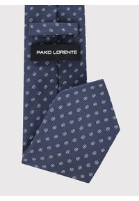 Pako Lorente - PAKO LORENTE – Granatowy krawat w mikrowzór. Kolor: niebieski. Materiał: poliester #2