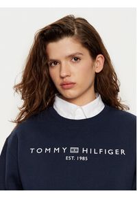 TOMMY HILFIGER - Tommy Hilfiger Bluza WW0WW39791 Granatowy Relaxed Fit. Kolor: niebieski. Materiał: bawełna #4