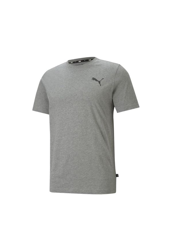 Puma - Męska Koszulka Z Małym Logo ESS. Kolor: szary