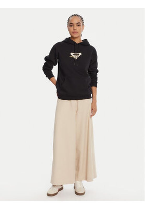 Roxy Bluza ERJFT05028 Czarny Regular Fit. Kolor: czarny. Materiał: bawełna
