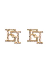 Elisabetta Franchi Kolczyki OR-02A-56E2-240 Złoty. Materiał: metalowe. Kolor: złoty