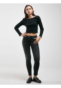 Big-Star - Spodnie jeans damskie Maggie 992. Okazja: na co dzień. Kolor: szary. Sezon: jesień. Styl: casual #5
