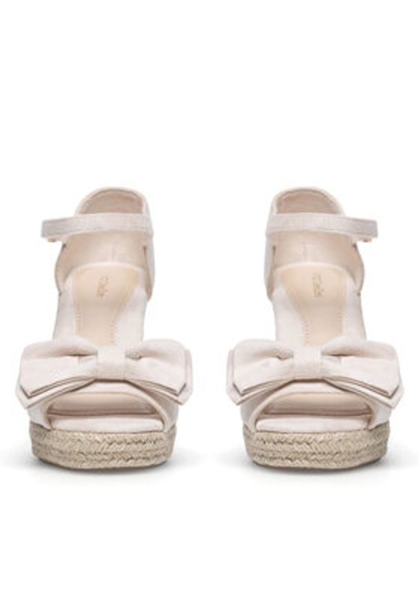 DeeZee Espadryle WYL2710-02 Beżowy. Kolor: beżowy. Materiał: materiał