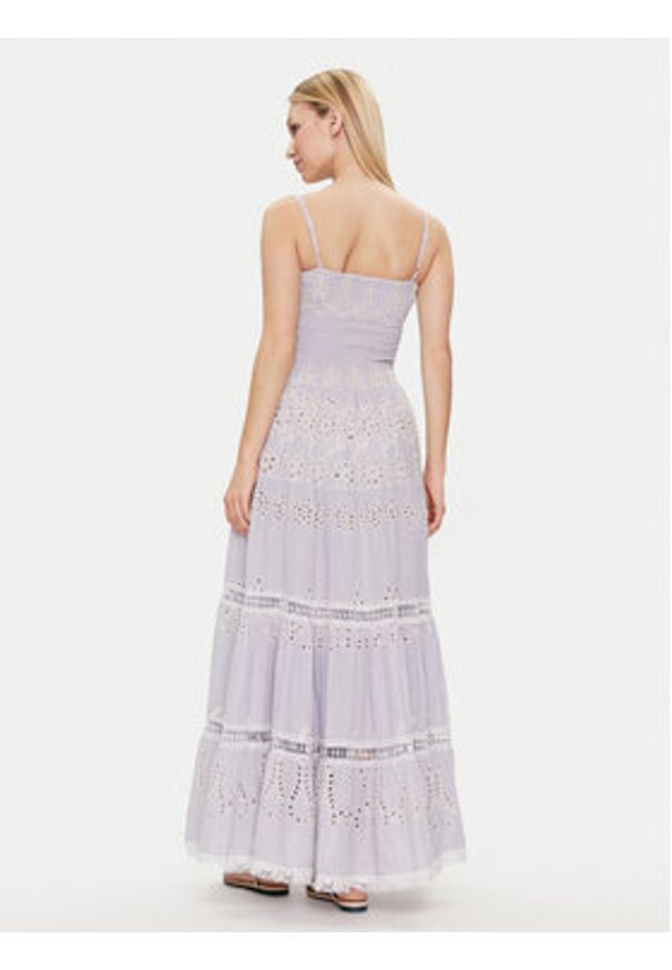 Iconique Sukienka letnia Joy IC24-062 Niebieski Regular Fit. Kolor: niebieski. Materiał: bawełna. Sezon: lato