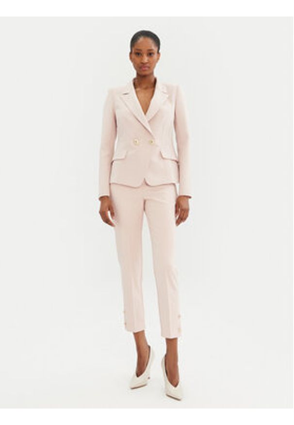 Rinascimento Marynarka CFC0122832003 Różowy Regular Fit. Kolor: różowy. Materiał: syntetyk