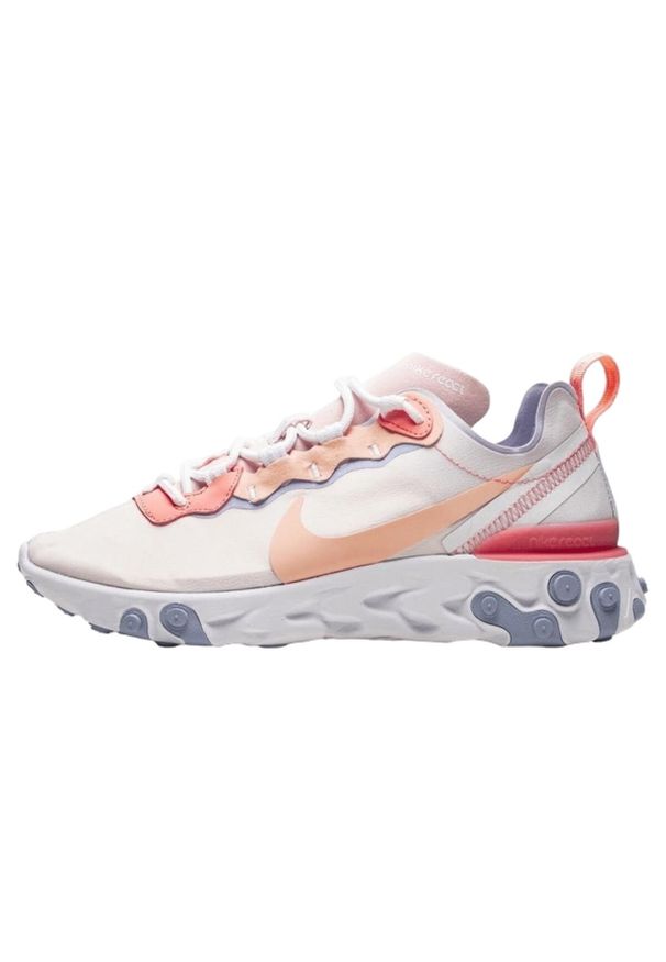 Nike - Buty do chodzenia dla dorosłych React Element 55 Pale Pink. Kolor: różowy. Sport: turystyka piesza