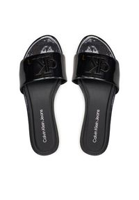 Calvin Klein Jeans Klapki Flat Sandal Slide Mg Met YW0YW01348 Czarny. Kolor: czarny. Materiał: skóra #6