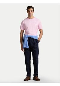 Polo Ralph Lauren T-Shirt 710740727010 Różowy Slim Fit. Typ kołnierza: polo. Kolor: różowy. Materiał: bawełna #3