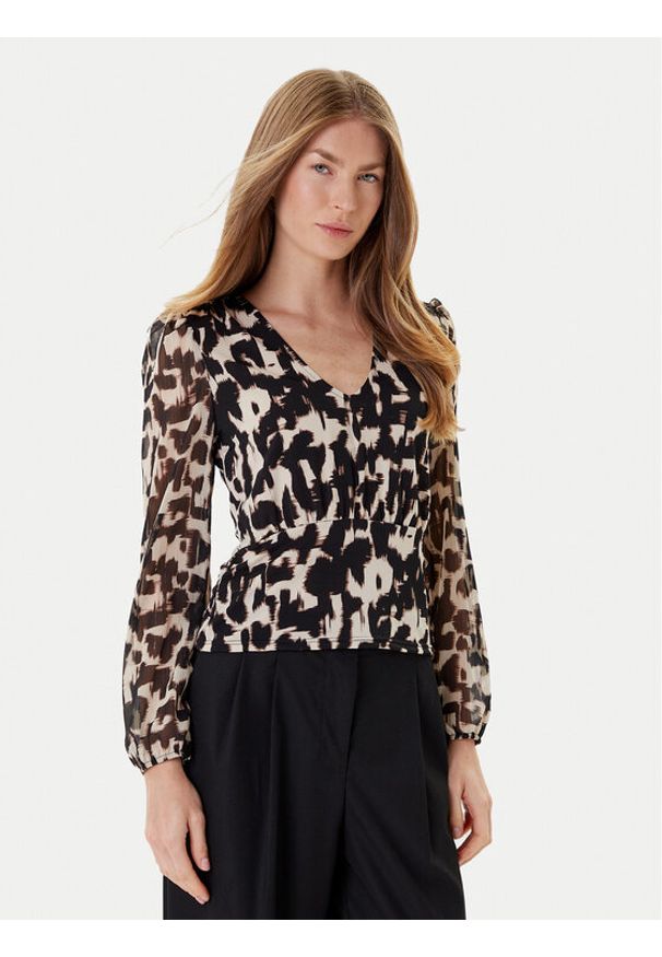 Morgan Bluzka 252-TRITA Czarny Regular Fit. Kolor: czarny. Materiał: syntetyk