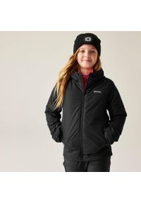 Regatta - Kurtka dziecięca przejściowa przeciwdeszczowa Junior Frelton. Kolor: czarny. Materiał: puch, materiał. Styl: sportowy #1