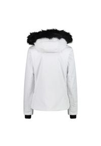 Kurtka damska narciarska CMP 34W4546F. Typ kołnierza: kaptur. Kolor: biały. Materiał: softshell. Sezon: zima. Sport: narciarstwo #2