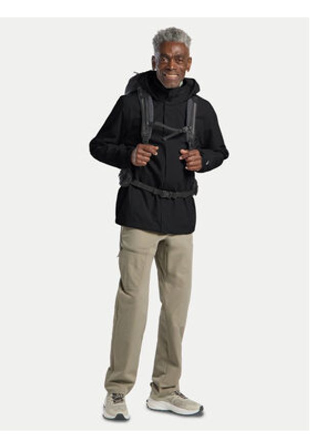 Jack Wolfskin Kurtka outdoor Trailtime 2l A63903 Czarny Regular Fit. Kolor: czarny. Materiał: syntetyk. Sport: outdoor