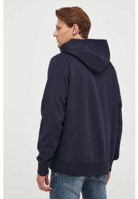 TOMMY HILFIGER - Tommy Hilfiger bluza męska kolor granatowy z kapturem gładka. Typ kołnierza: kaptur. Kolor: niebieski. Wzór: gładki #4