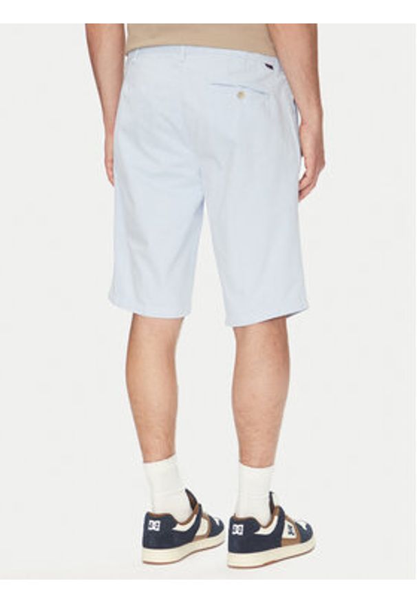Robe di Kappa Szorty materiałowe Oris 600BTI0 Błękitny Slim Fit. Kolor: niebieski. Materiał: bawełna