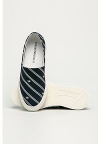 Emporio Armani - Tenisówki. Nosek buta: okrągły. Kolor: niebieski. Materiał: guma #4