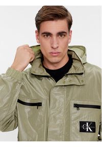 Calvin Klein Jeans Kurtka przejściowa Utility Track Jacket J30J324663 Zielony Regular Fit. Kolor: zielony. Materiał: syntetyk #2