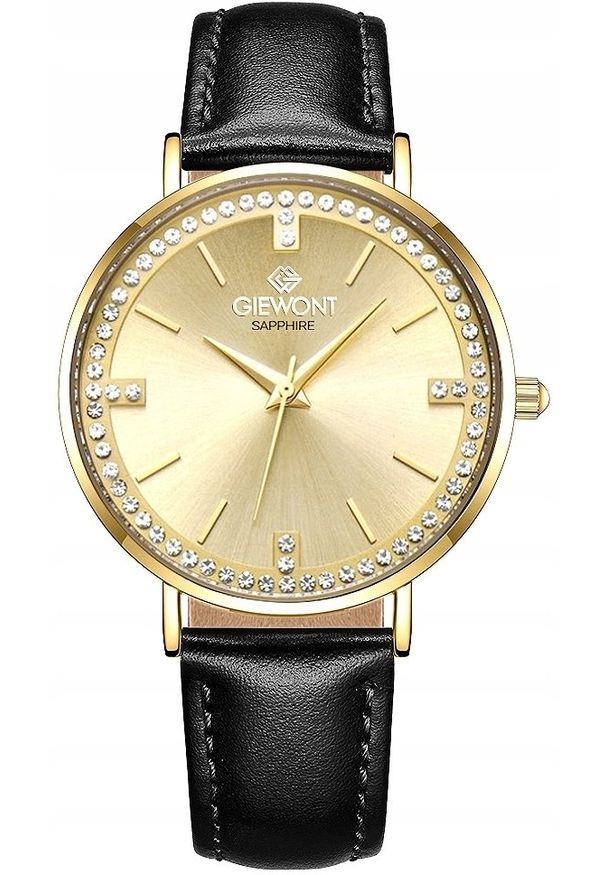 Zegarek Giewont Zegarek Damski Giewont Sapphire Złoty GW5390-A2. Kolor: złoty