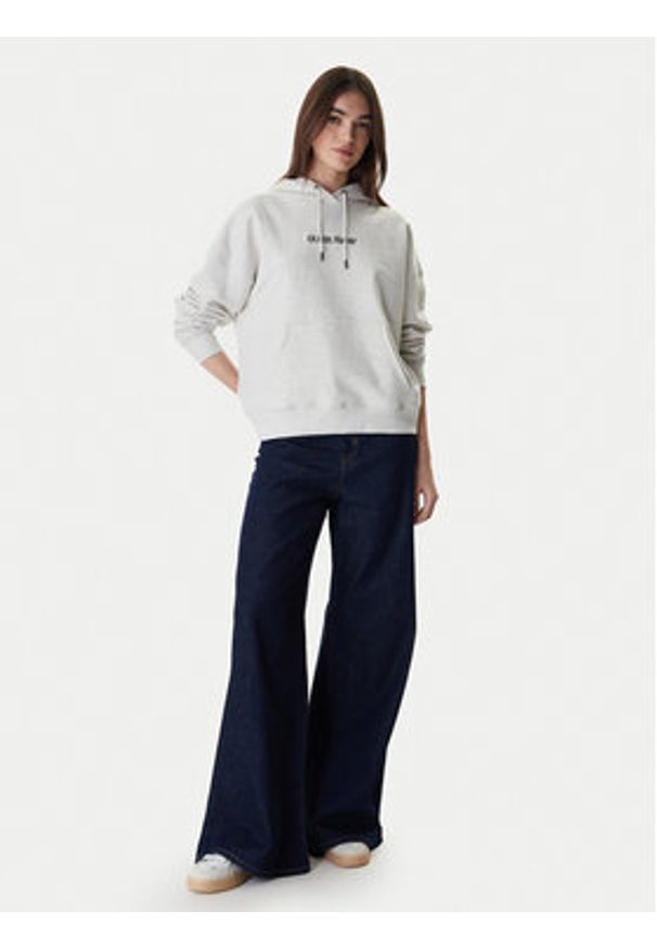 Guess Jeans Bluza W5RQ27 K68I4 Szary Regular Fit. Kolor: szary. Materiał: bawełna