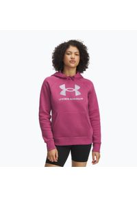Bluza Under Armour Rival Feelce Shimmer Hoody. Kolor: różowy. Sport: fitness #1
