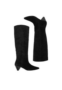 Badura Kozaki EO-APRIL-123433 Czarny. Kolor: czarny. Materiał: zamsz, skóra #8