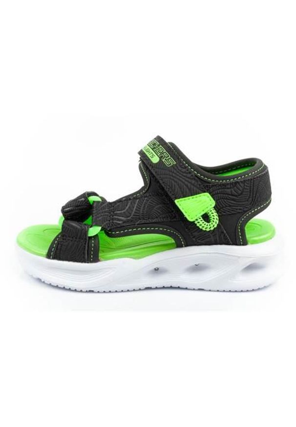 skechers - Buty do chodzenia dla dzieci Skechers 401673LBKLM. Zapięcie: rzepy. Kolor: zielony, wielokolorowy. Materiał: tkanina