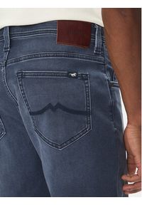 Mustang Szorty jeansowe Chicago Z 1016351 Niebieski Slim Fit. Kolor: niebieski. Materiał: bawełna #4