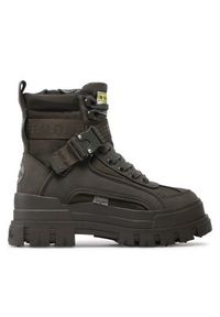 Buffalo Botki Aspha Com1 Laceup Mi BN1622160 Khaki. Kolor: brązowy. Materiał: skóra #5