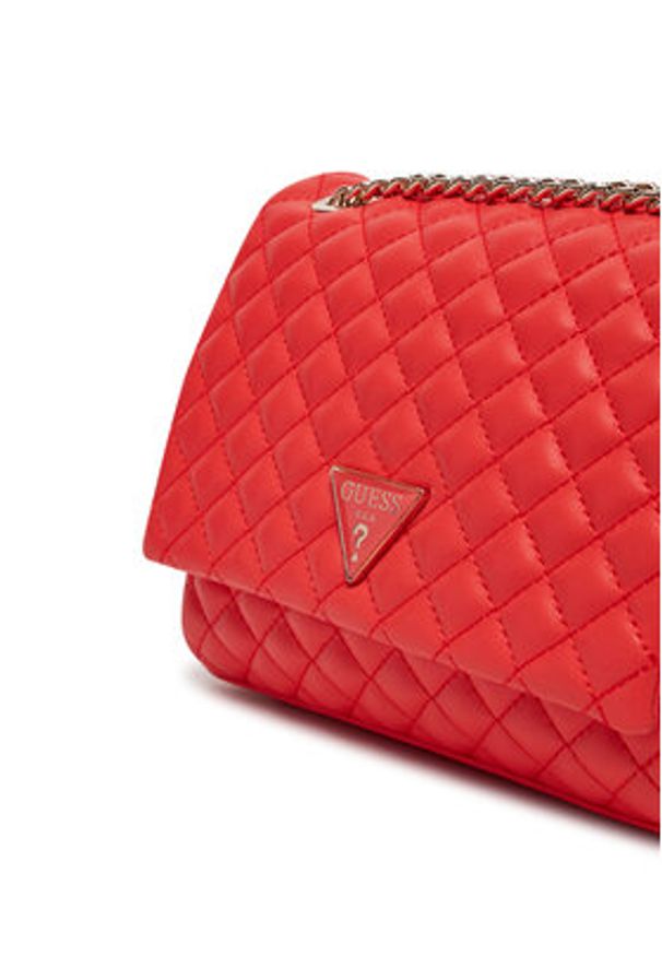 Guess Torebka HWEQG954121 Czerwony. Kolor: czerwony. Materiał: skórzane