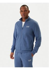 EA7 Emporio Armani Dres 8NPV60 PJVRZ Granatowy Regular Fit. Kolor: niebieski. Materiał: bawełna #6