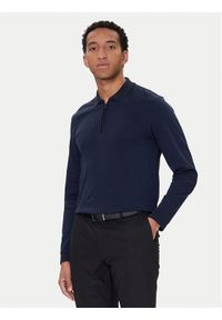 BOSS Polo H-Peduzzi 06 50549583 Granatowy Regular Fit. Typ kołnierza: polo. Kolor: niebieski. Materiał: bawełna