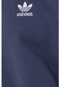 adidas Originals sukienka Adicolor HC4552 mini prosta. Okazja: na co dzień. Kolor: niebieski. Materiał: materiał. Długość rękawa: długi rękaw. Wzór: nadruk. Typ sukienki: proste. Styl: casual. Długość: mini #2