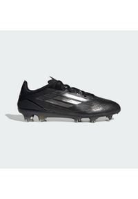 Adidas - Buty F50 Pro FG. Kolor: czarny, szary, wielokolorowy, żółty. Materiał: materiał. Sport: piłka nożna