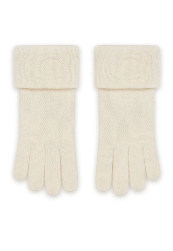 Coach Rękawiczki CCM98 Écru. Materiał: wełna