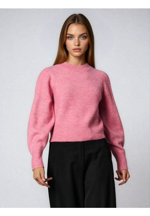Sinsay - Sweter basic - różowy. Kolor: różowy