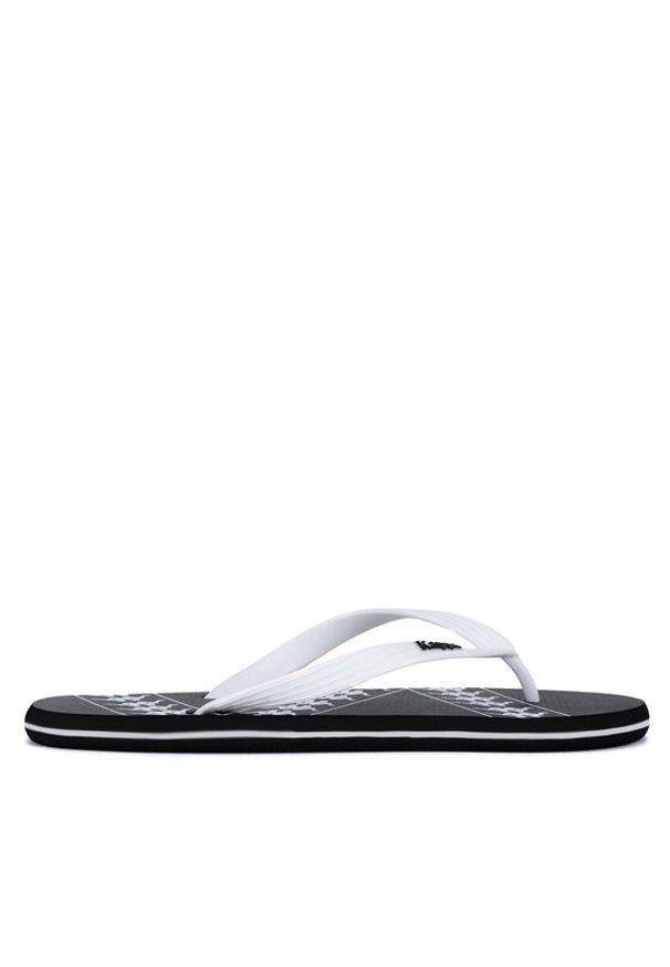Kappa Japonki 371D2SW BLACK - WHITE Kolorowy. Materiał: syntetyk, materiał. Wzór: kolorowy