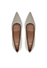 BOSS Szpilki Janet Pump 70-S N 50498810 Beżowy. Kolor: beżowy. Materiał: zamsz, skóra. Obcas: na szpilce